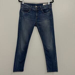 Rag & Bone Dre Raw Hem Low Rise Boyfriend Jeans
Amelie Wash Size 26